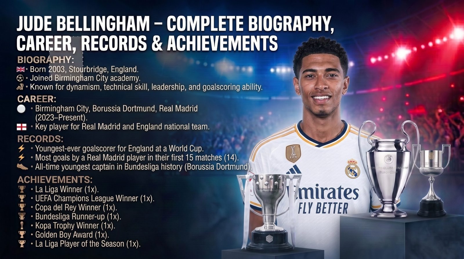 Jude Bellingham – Complete Biography, Career, Records & Achievements